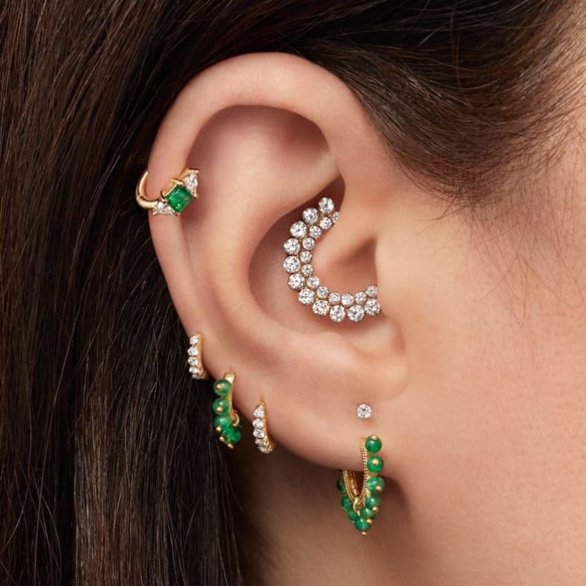 Invisible Diamond Apsara Hoop Earring - Image 23