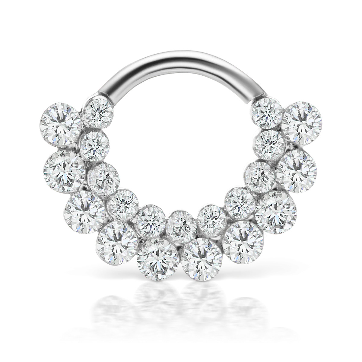 Invisible Diamond Apsara Hoop Earring - Image 3