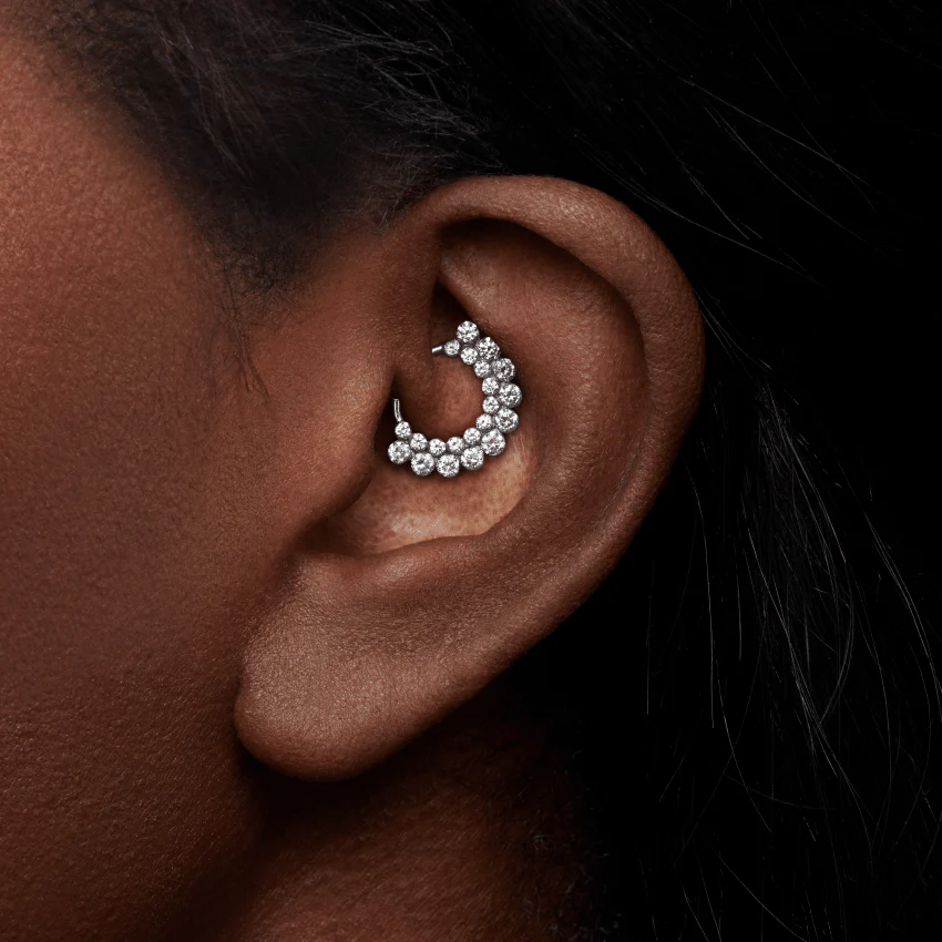 Invisible Diamond Apsara Hoop Earring - Image 32