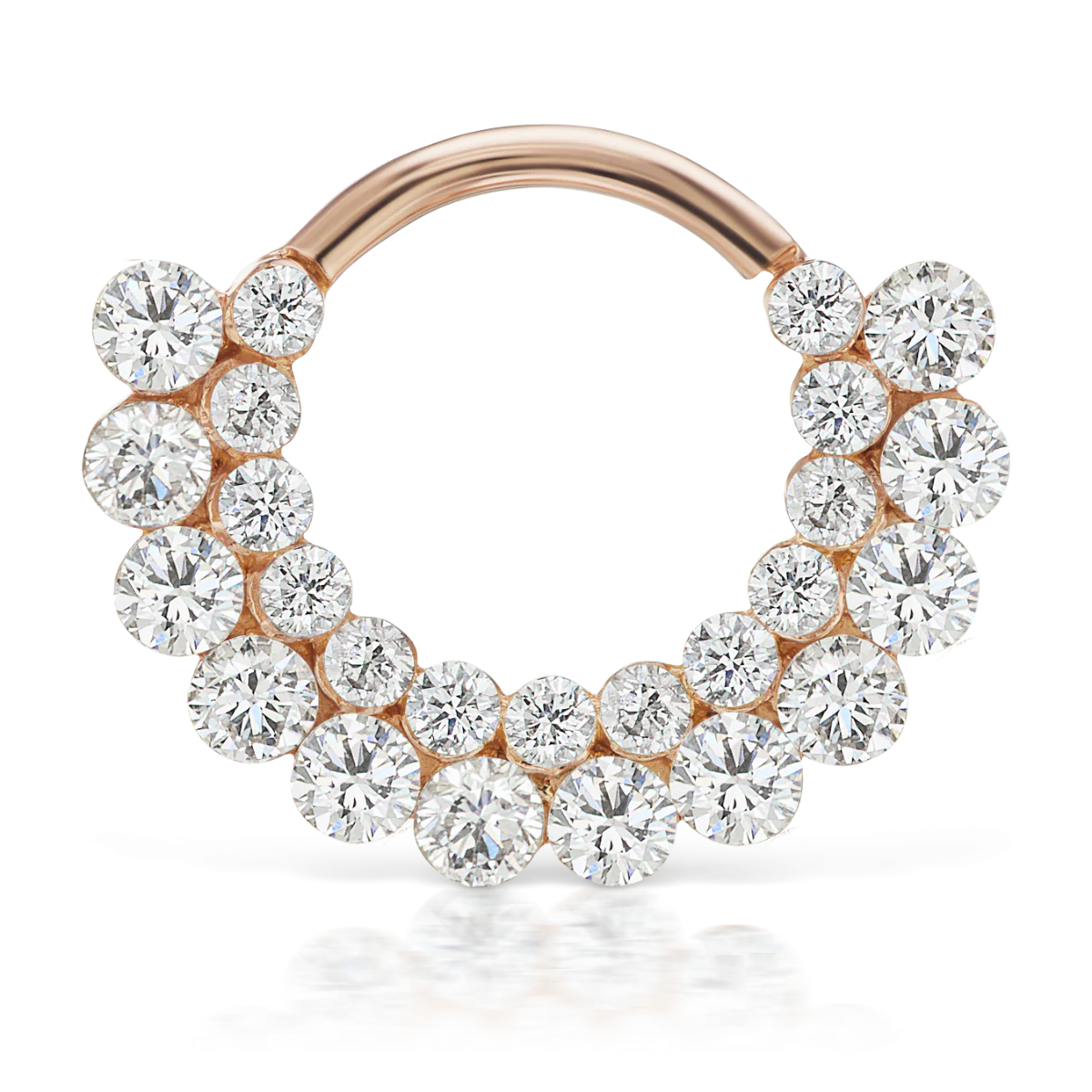 Invisible Diamond Apsara Hoop Earring - Image 33