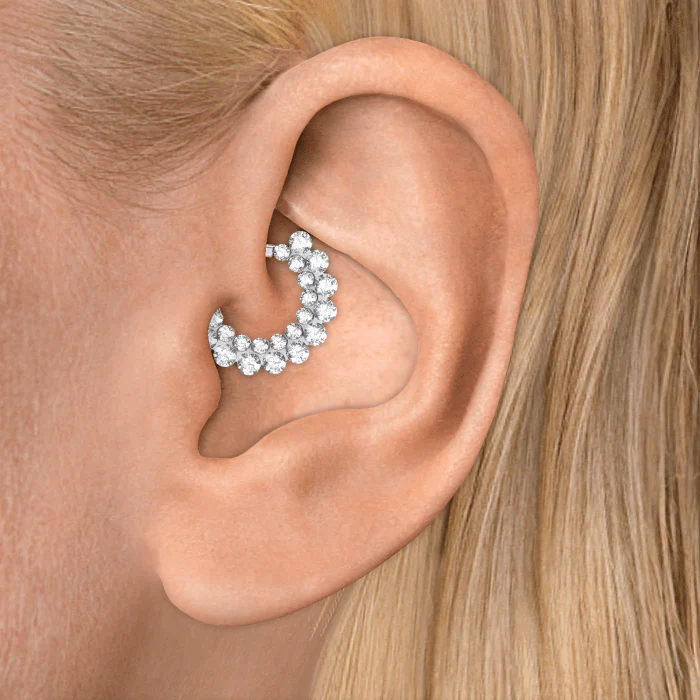 Invisible Diamond Apsara Hoop Earring - Image 5