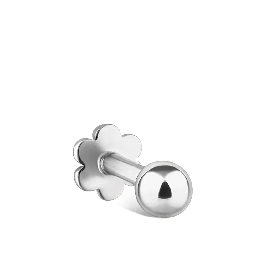 Ball Threaded Stud Earring With Titanium Backing - Image 10