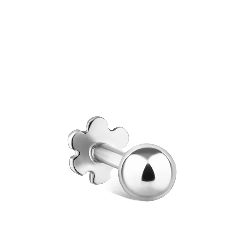 Ball Threaded Stud Earring With Titanium Backing - Image 16