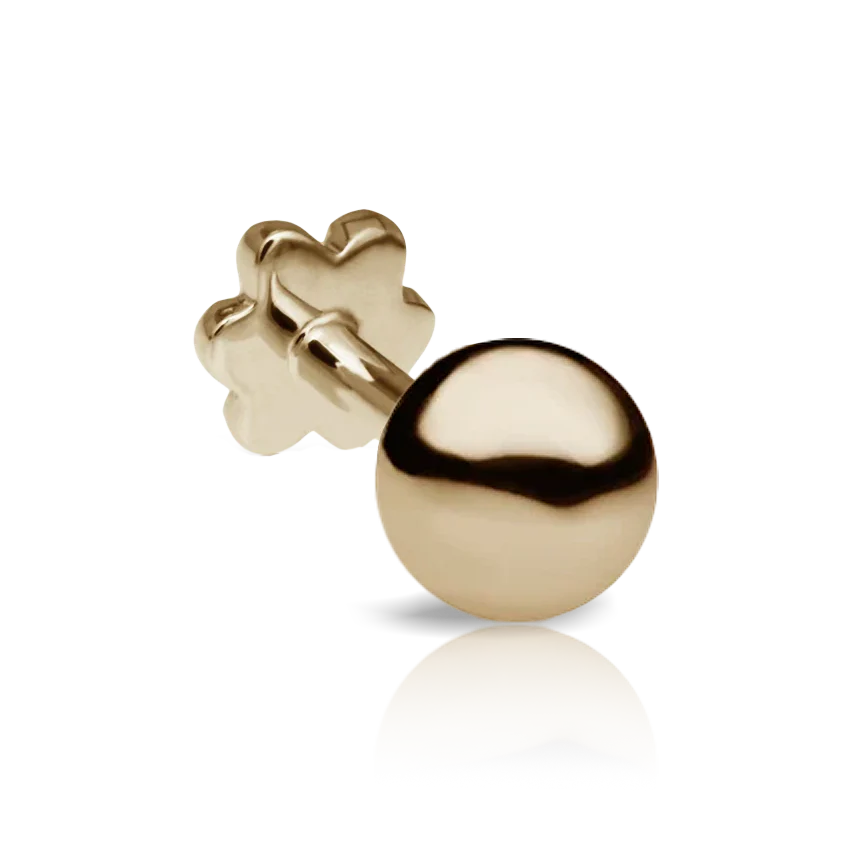 Ball Threaded Stud Earring With Titanium Backing - Image 23