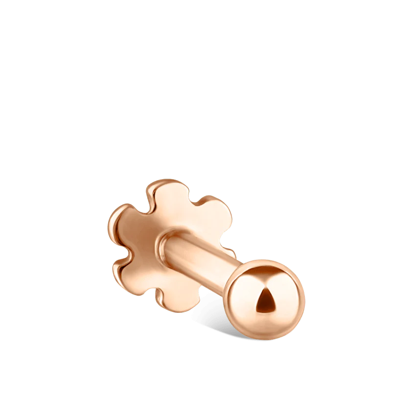 Ball Threaded Stud Earring With Titanium Backing - Image 43