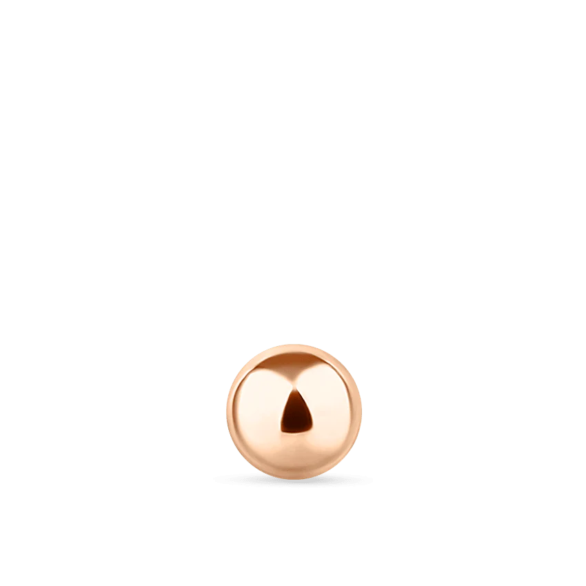 Ball Threaded Stud Earring With Titanium Backing - Image 61