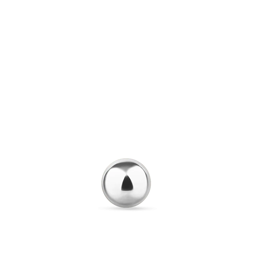 Ball Threaded Stud Earring With Titanium Backing - Image 8