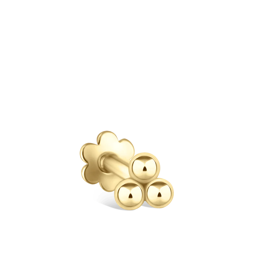 Ball Trinity Threaded Stud Earring - Image 23
