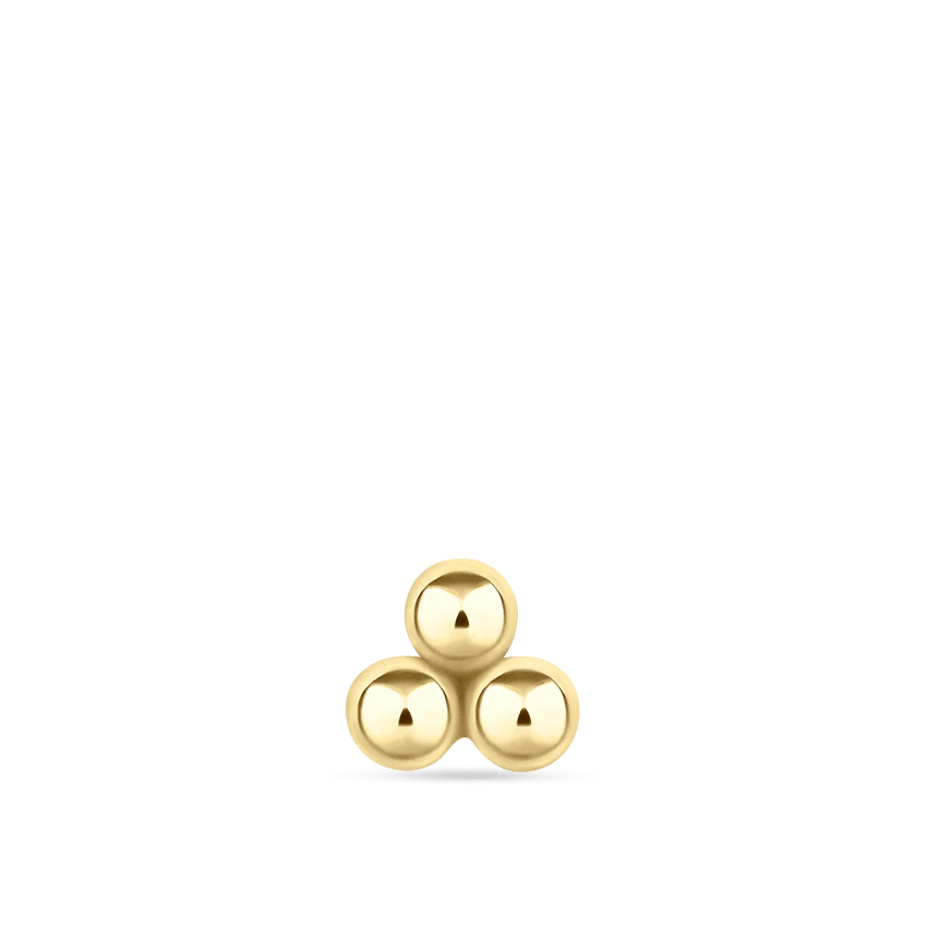 Ball Trinity Threaded Stud Earring - Image 30