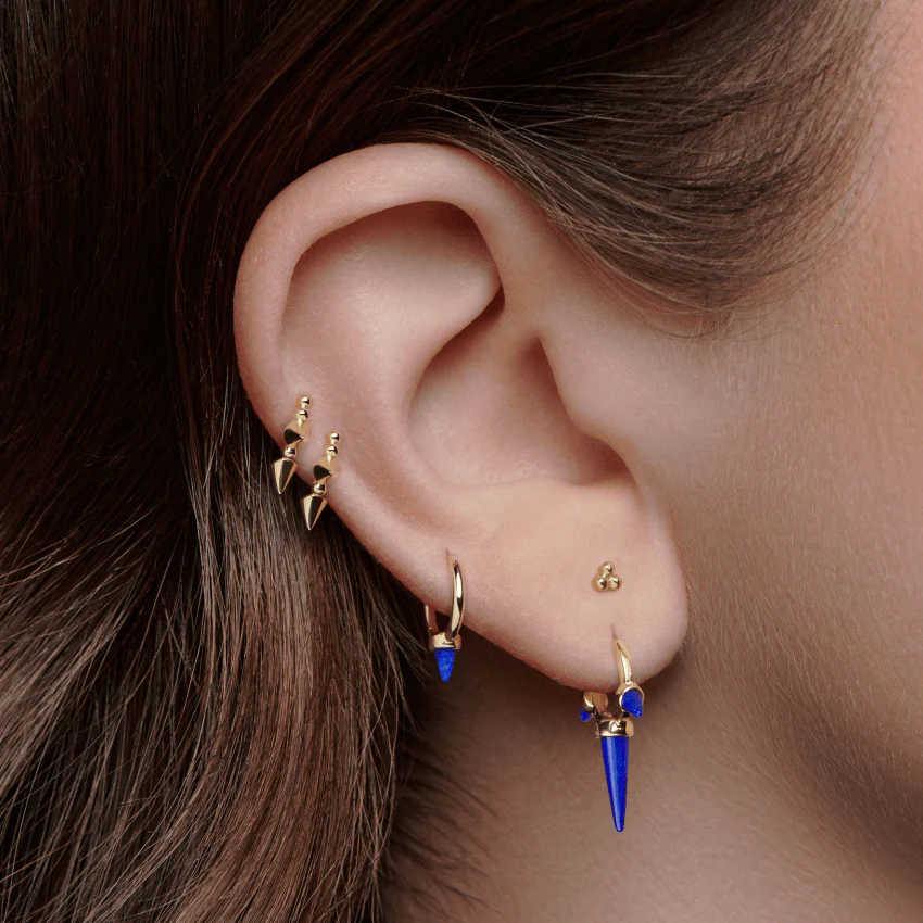 Ball Trinity Threaded Stud Earring - Image 40
