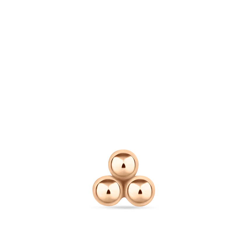 Ball Trinity Threaded Stud Earring - Image 43