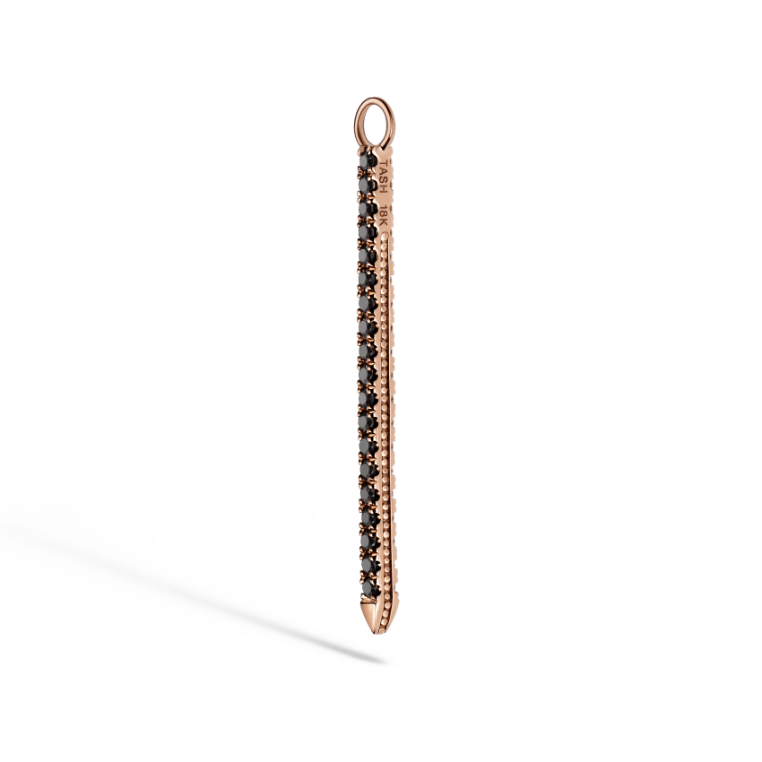 Black and White Diamond Eternity Bar Charm - Image 18