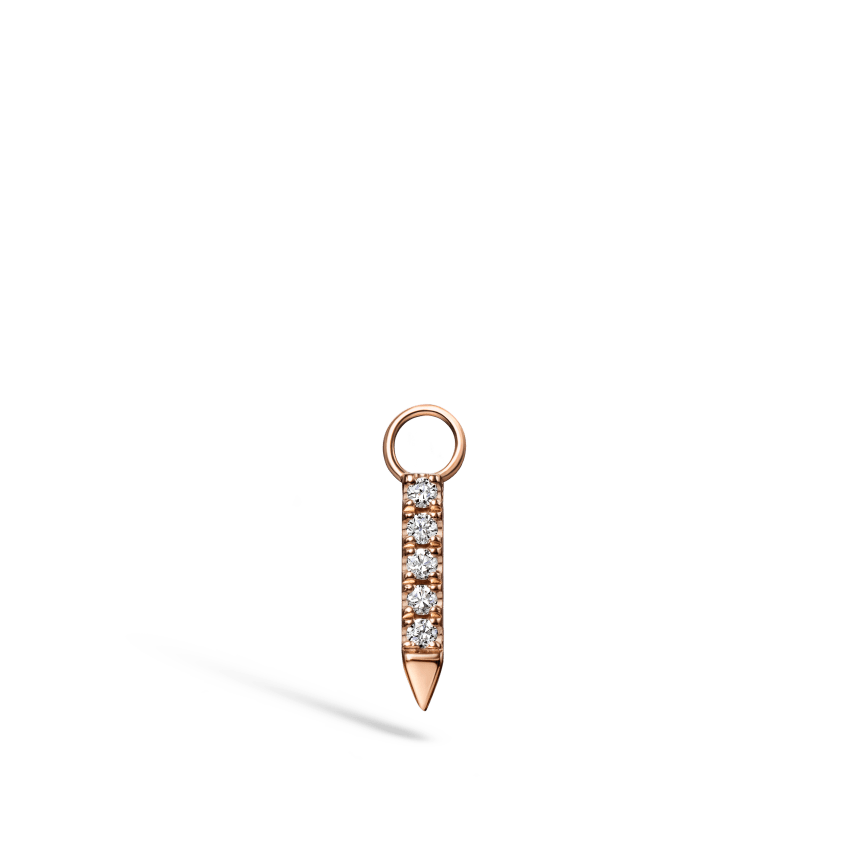 Black and White Diamond Eternity Bar Charm - Image 25