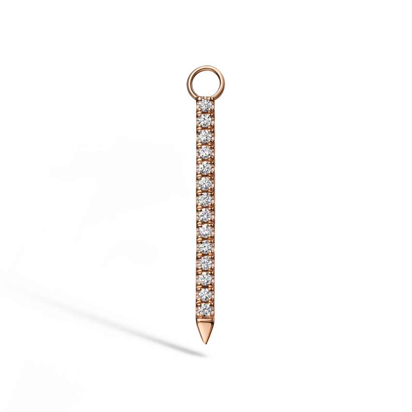 Black and White Diamond Eternity Bar Charm - Image 9