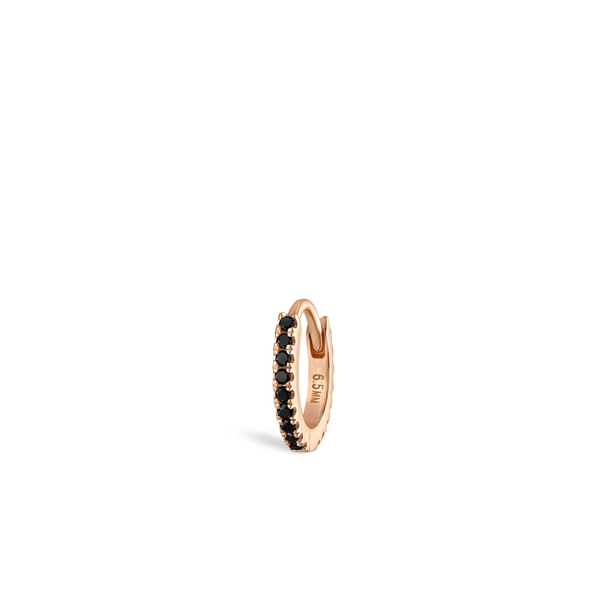 Black Diamond Eternity Hoop Earring - Image 101