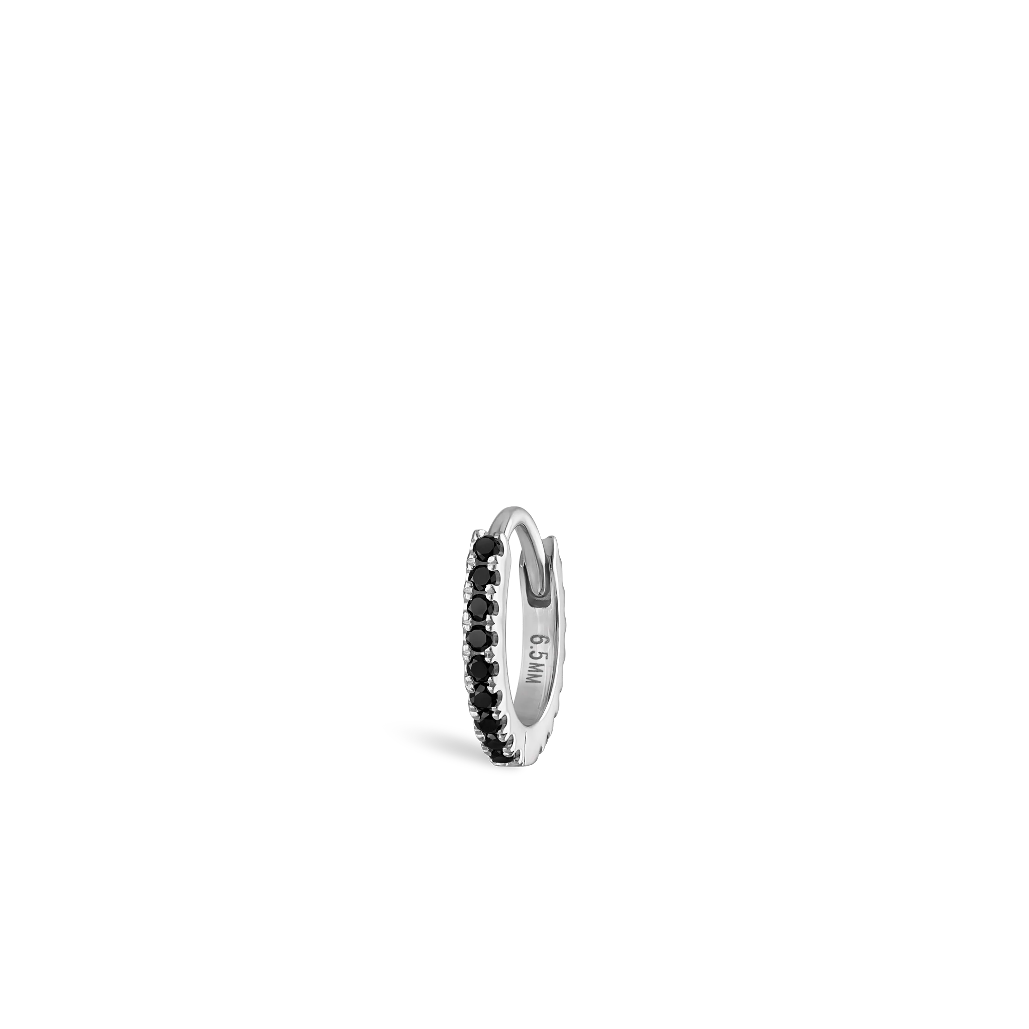 Black Diamond Eternity Hoop Earring - Image 102
