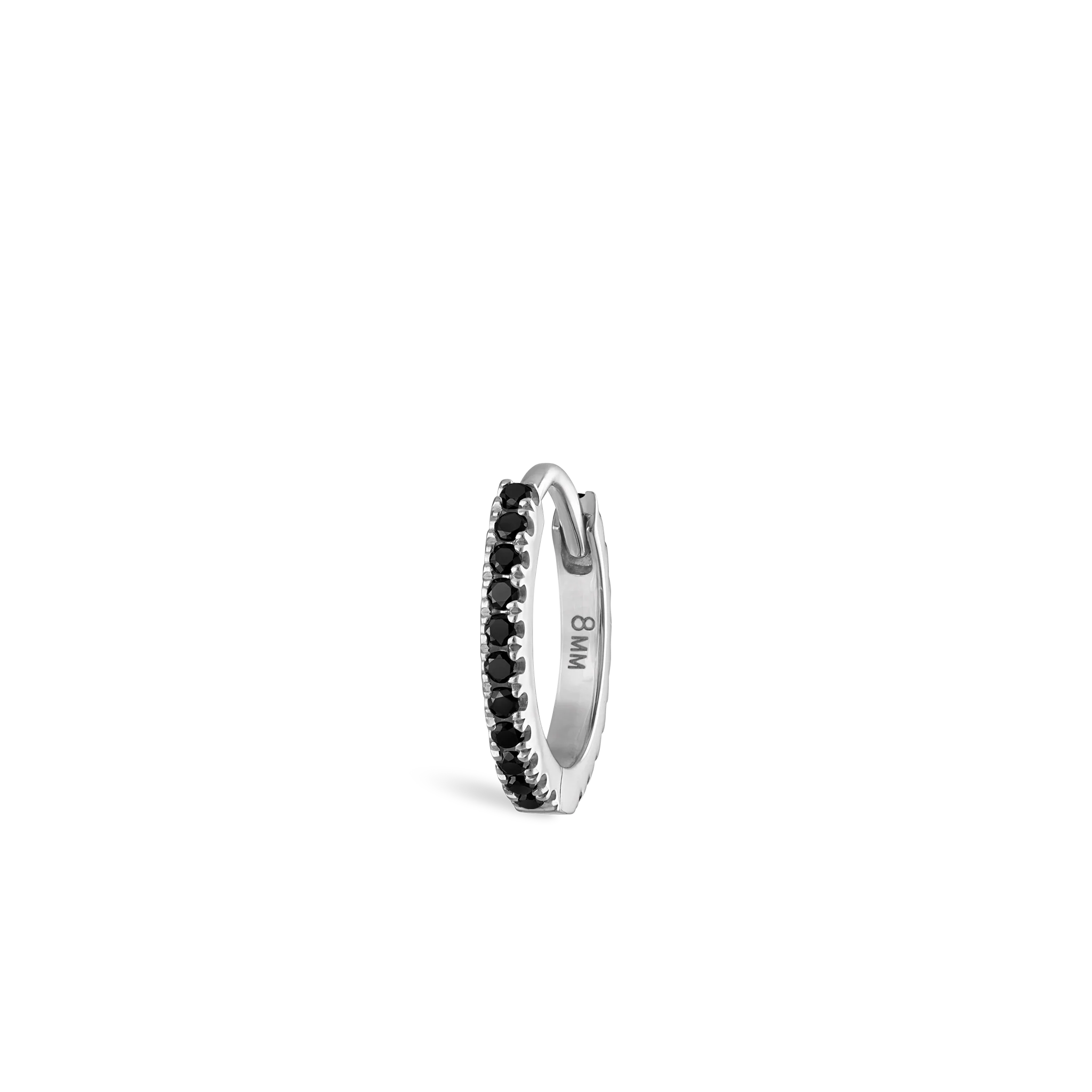 Black Diamond Eternity Hoop Earring - Image 105