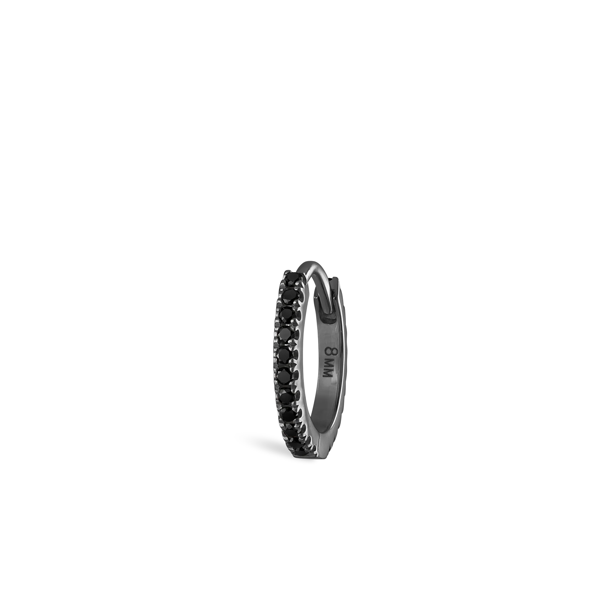 Black Diamond Eternity Hoop Earring - Image 111