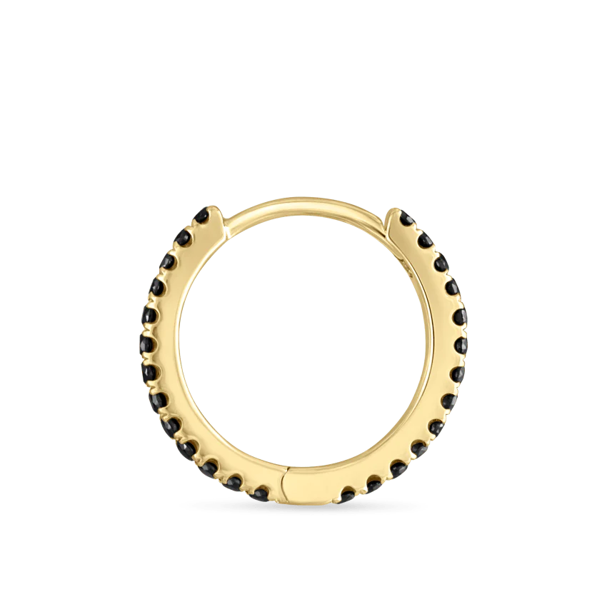 Black Diamond Eternity Hoop Earring - Image 35
