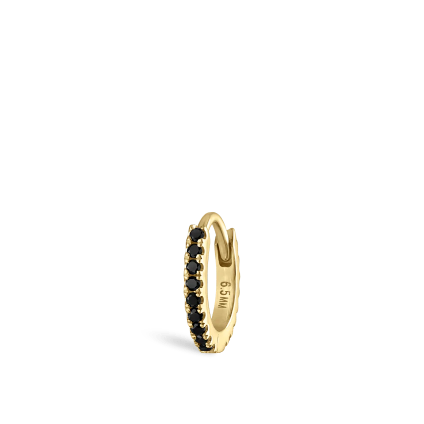 Black Diamond Eternity Hoop Earring - Image 44