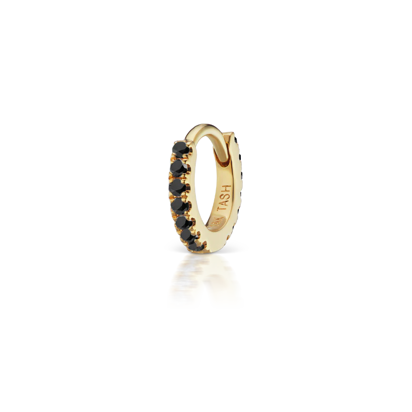 Black Diamond Eternity Hoop Earring - Image 50