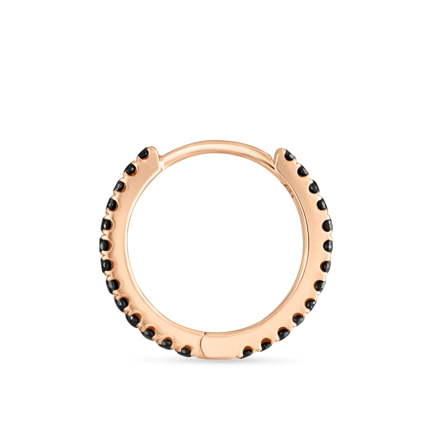 Black Diamond Eternity Hoop Earring - Image 63