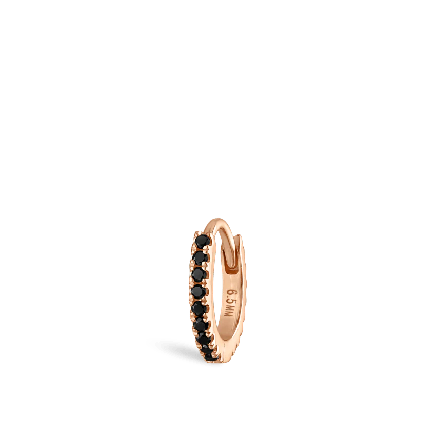 Black Diamond Eternity Hoop Earring - Image 72