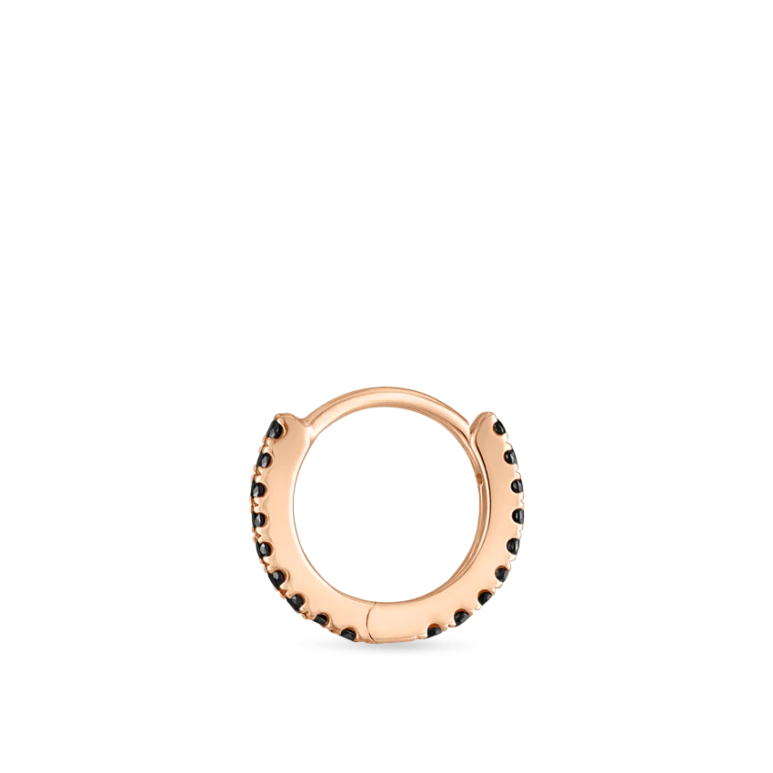 Black Diamond Eternity Hoop Earring - Image 76