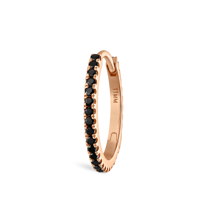 Black Diamond Eternity Hoop Earring - Image 83