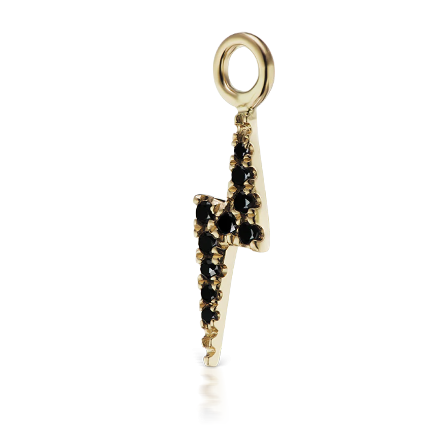 Black Diamond Lightning Bolt Charm - Image 6