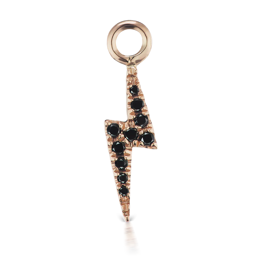Black Diamond Lightning Bolt Charm - Image 8