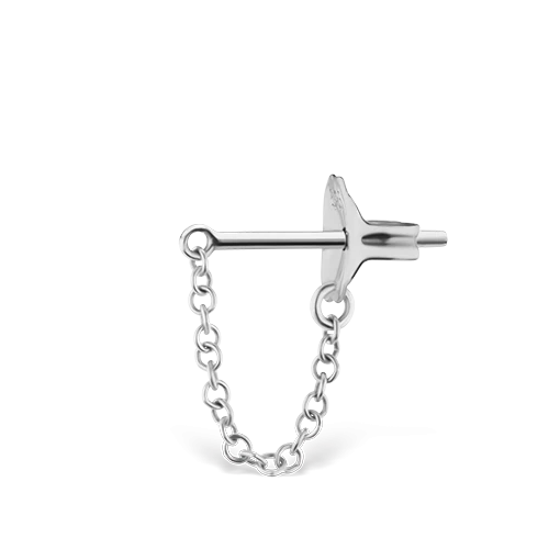 Chain Wrap Stud Earring - Image 3