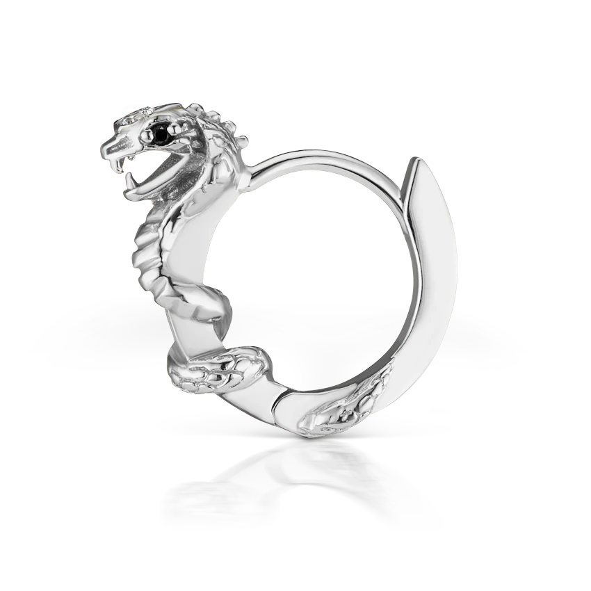 Cobra Ring with Black Diamond Eyes - Image 4