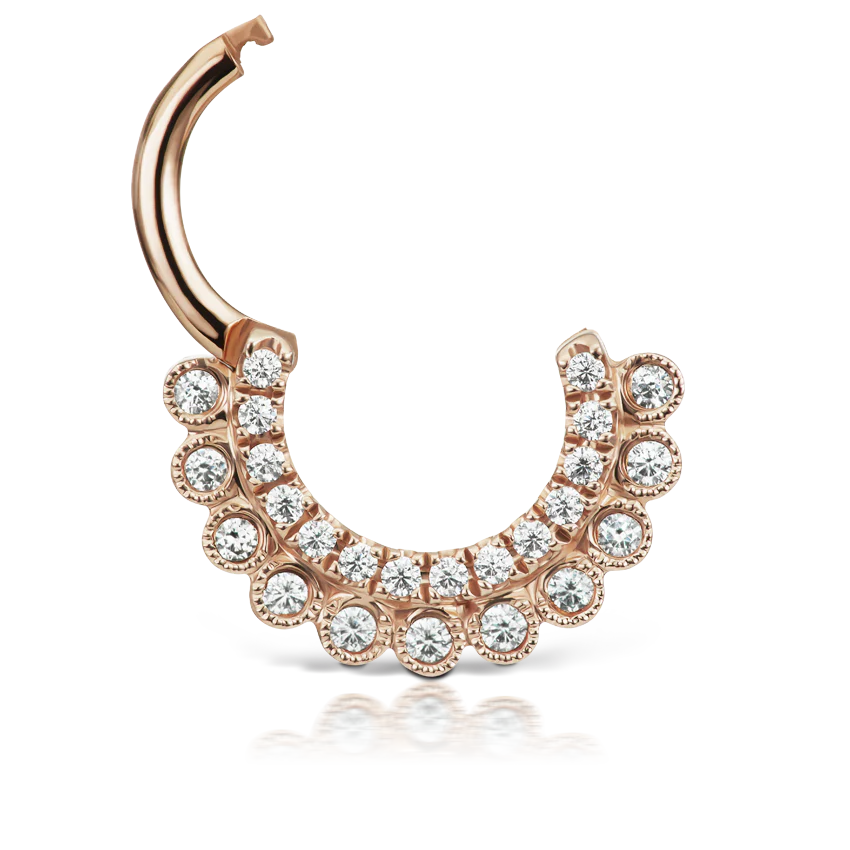Cubic Zirconia Apsara Hoop Earring - Image 21