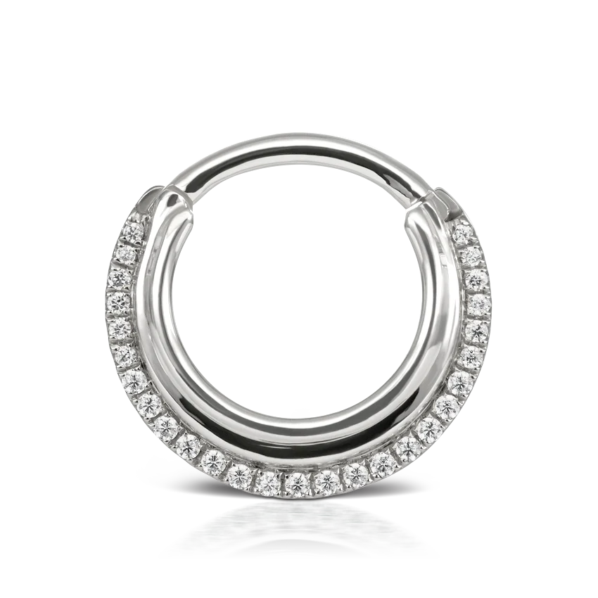 Cubic Zirconia Dhara Hoop Earring - Image 4
