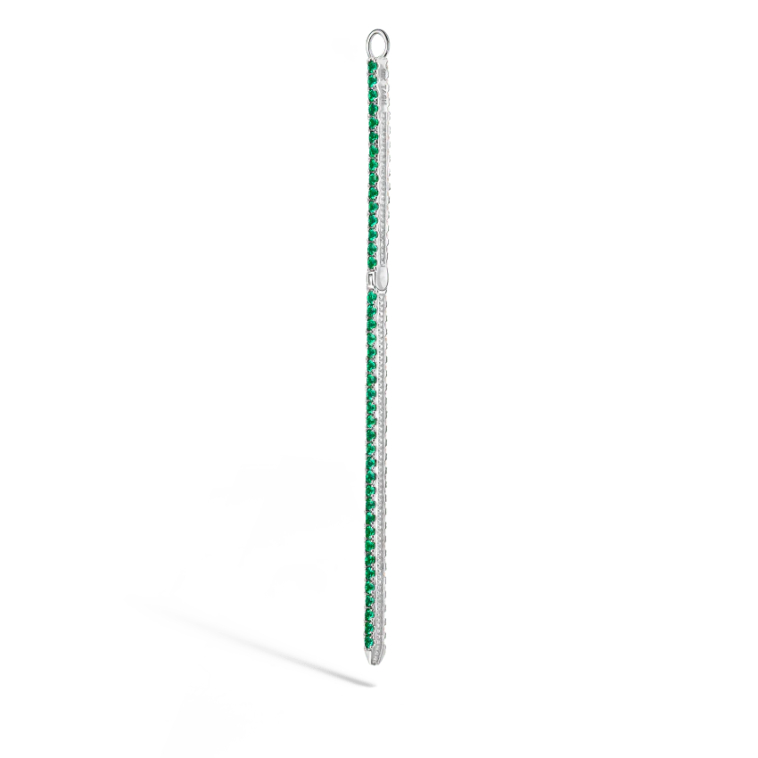 Diamond and Emerald Eternity Bar Charm - Image 17