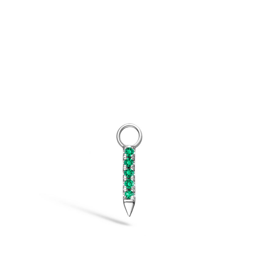 Diamond and Emerald Eternity Bar Charm - Image 18
