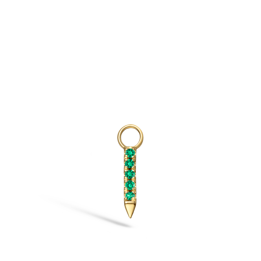 Diamond and Emerald Eternity Bar Charm - Image 36