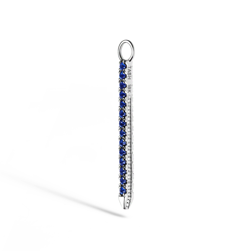 Diamond and Sapphire Eternity Bar Charm - Image 11