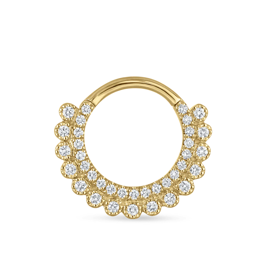 Diamond Apsara Hoop Earring - Image 10
