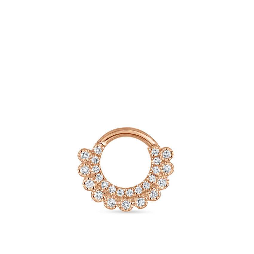 Diamond Apsara Hoop Earring - Image 12