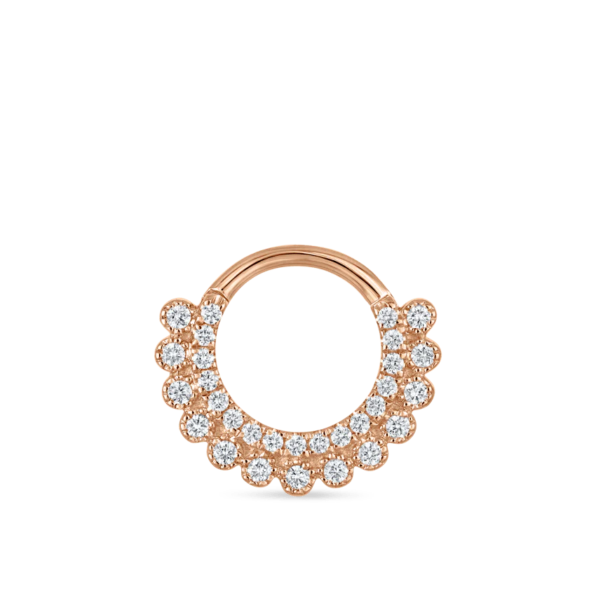 Diamond Apsara Hoop Earring - Image 13