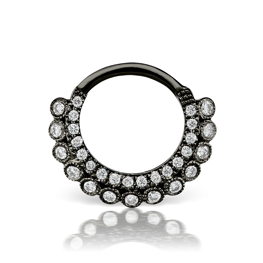 Diamond Apsara Hoop Earring - Image 17