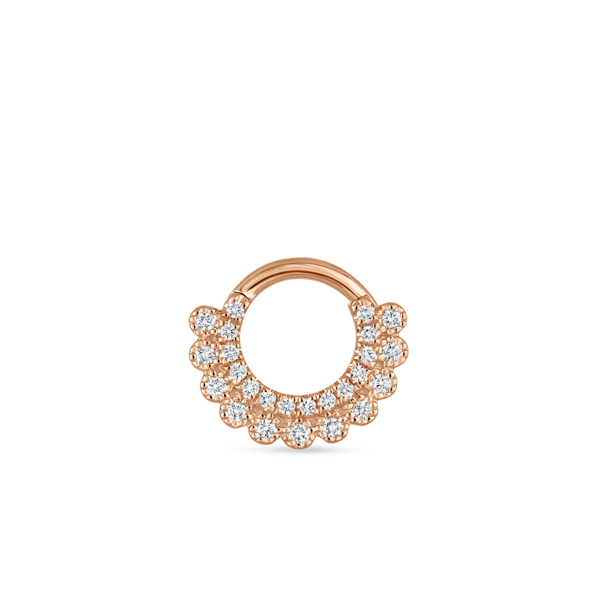 Diamond Apsara Hoop Earring - Image 22