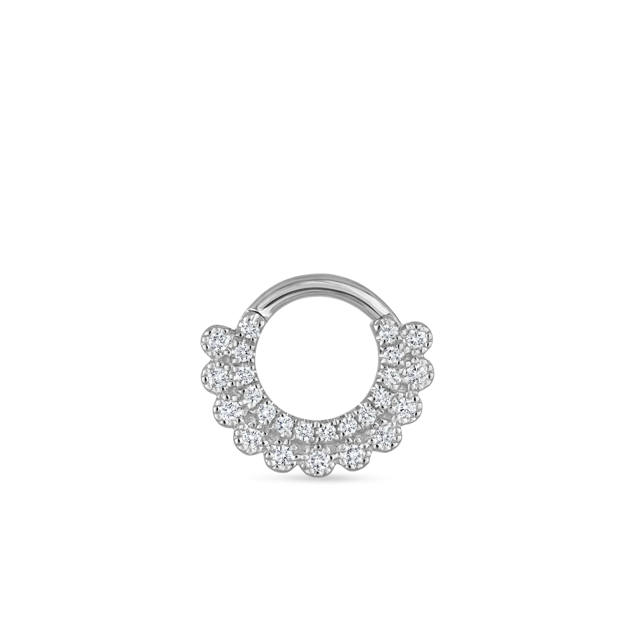 Diamond Apsara Hoop Earring - Image 23