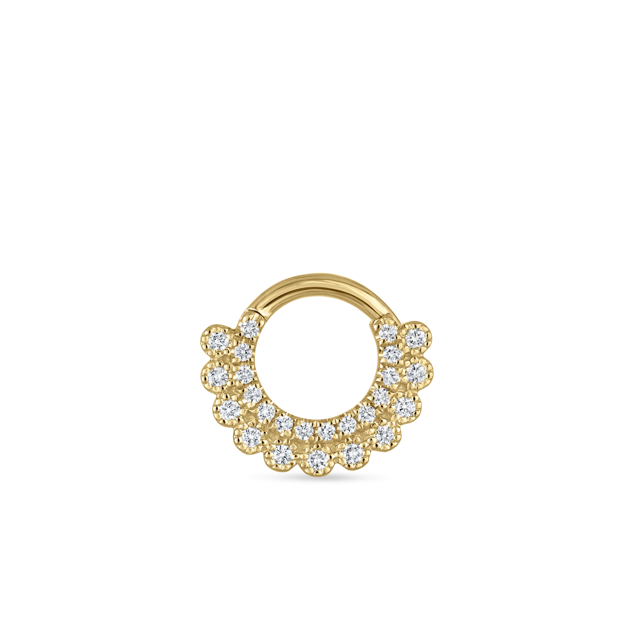 Diamond Apsara Hoop Earring - Image 24