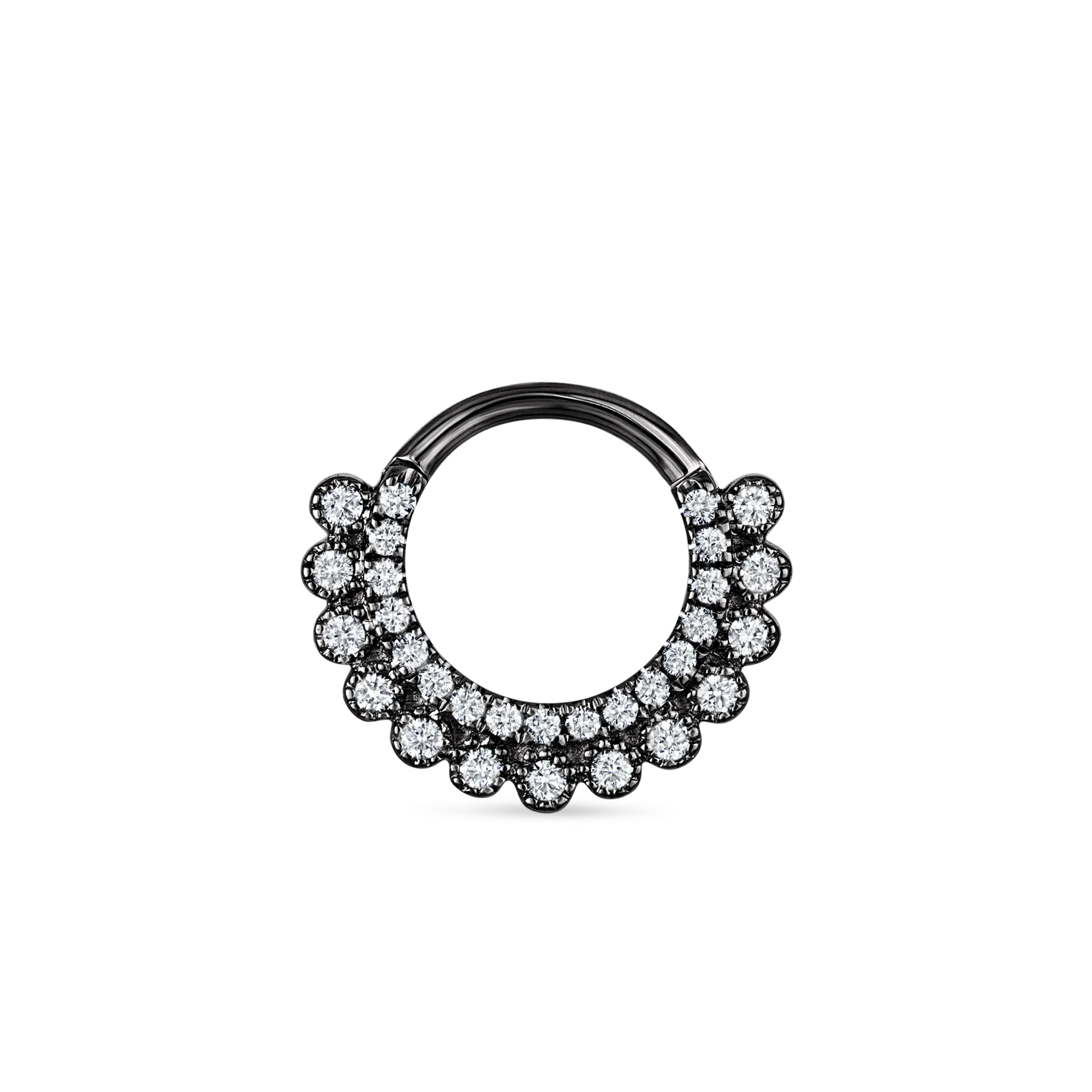 Diamond Apsara Hoop Earring - Image 25