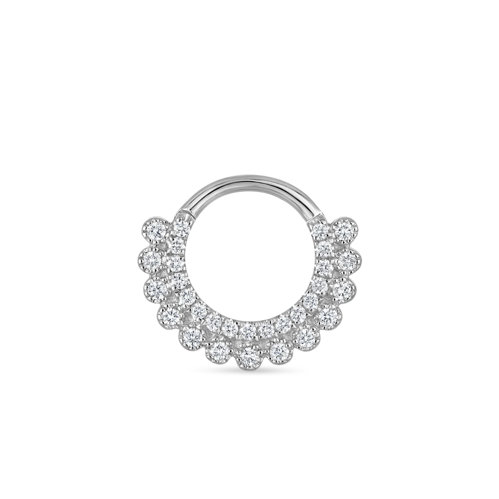 Diamond Apsara Hoop Earring - Image 27