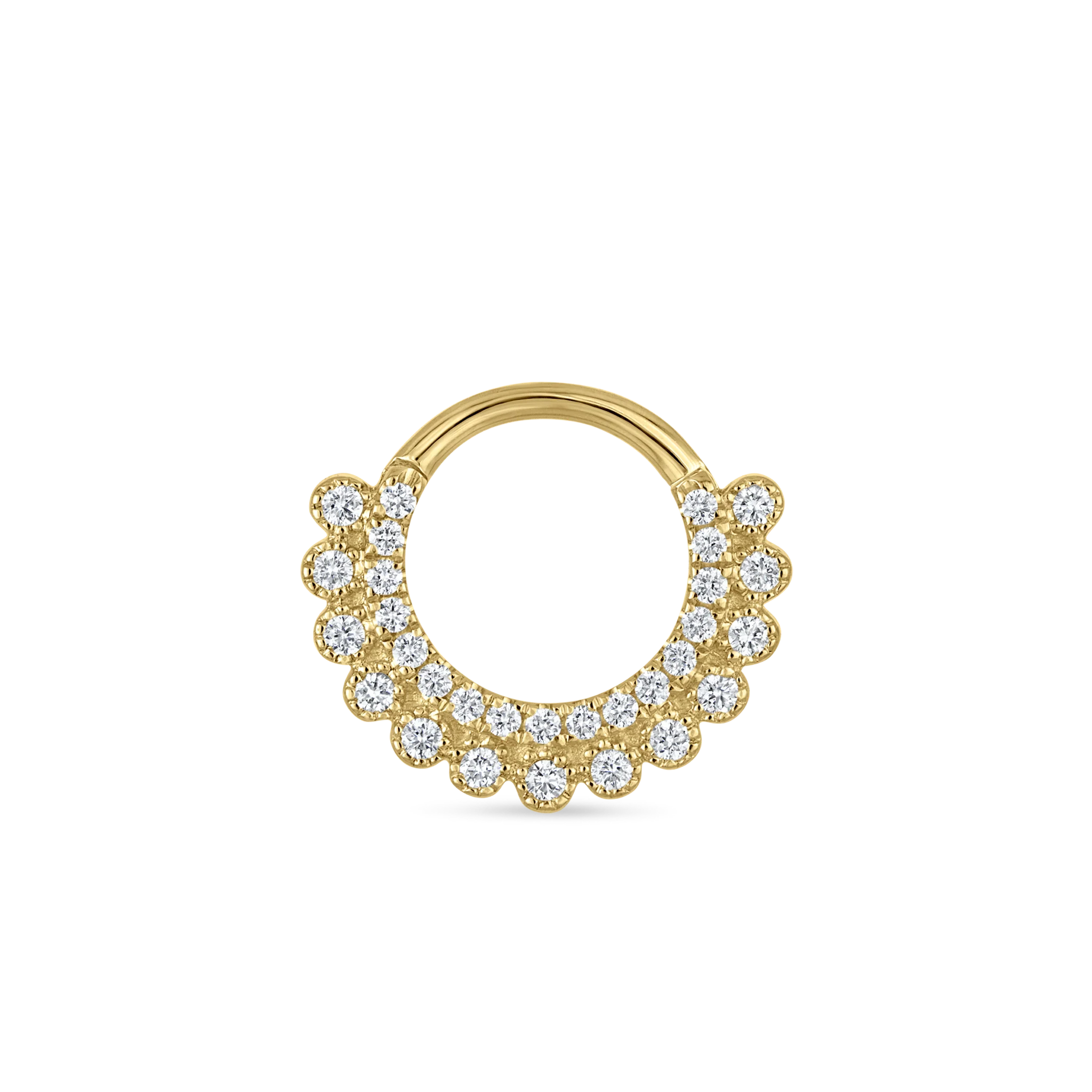 Diamond Apsara Hoop Earring - Image 28