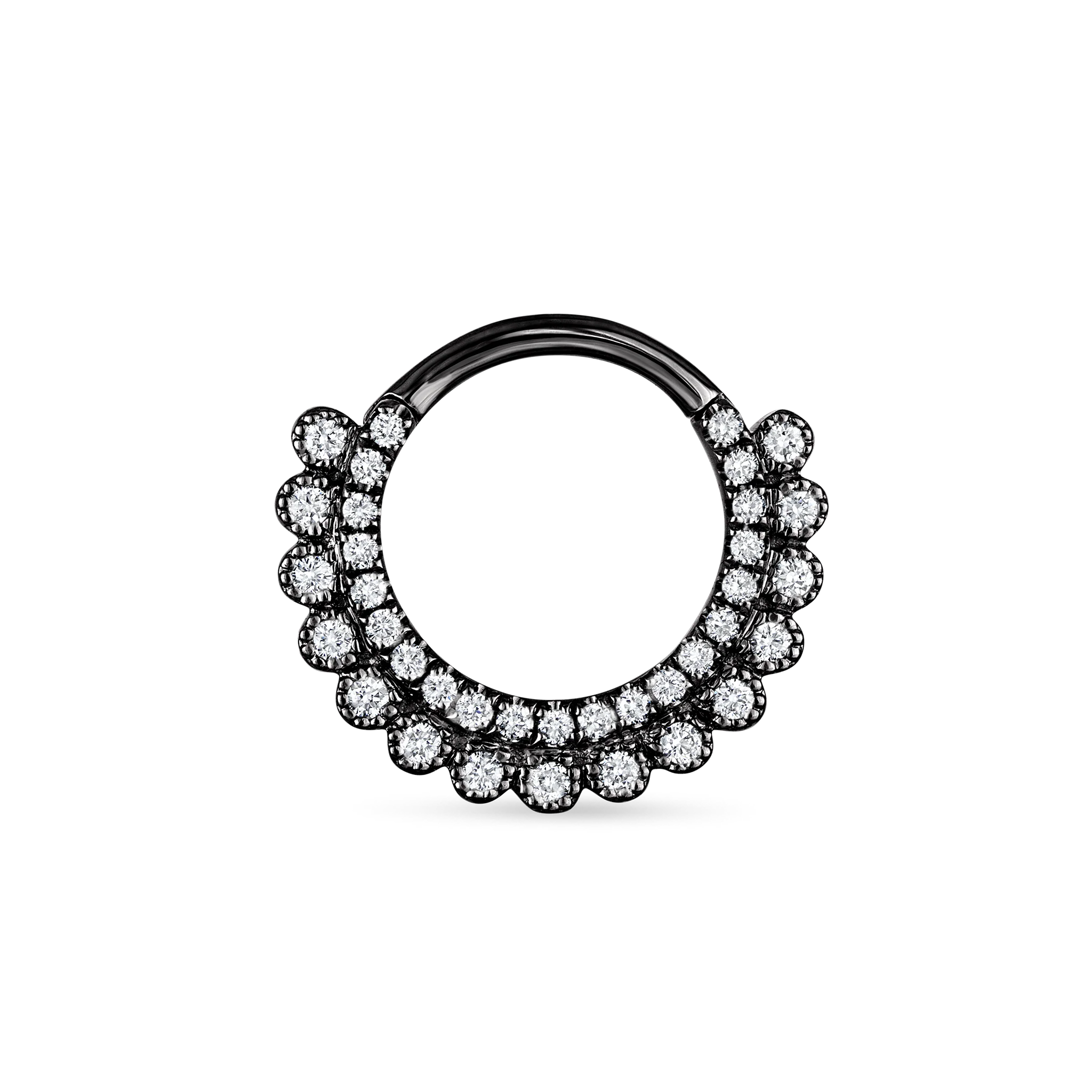 Diamond Apsara Hoop Earring - Image 29